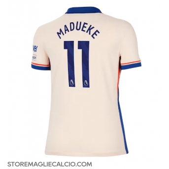 Chelsea Noni Madueke #11 Maglia Gara Trasferta Repliche 2024-25 Donna Maniche Corte
